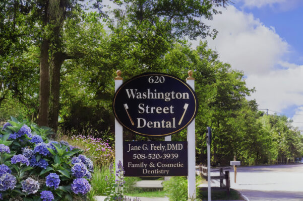 Road Sign for Washington Street Dental